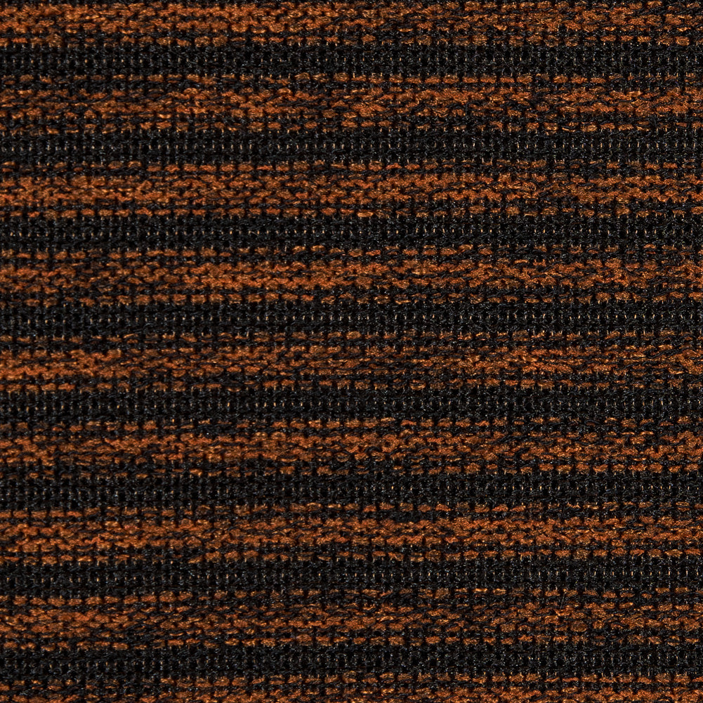 Rust and Black Striped Sweater Knit Full
