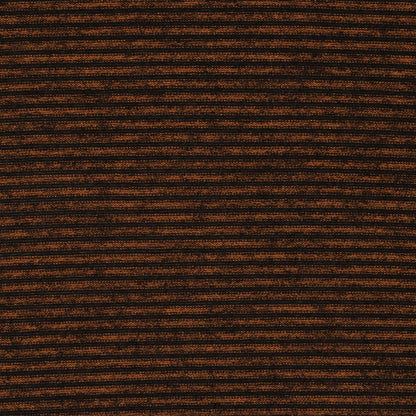 Rust and Black Striped Sweater Knit