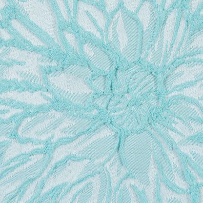 Aqua 3D Floral Jacquard Full