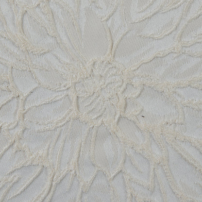 Ivory 3D Floral Jacquard Full