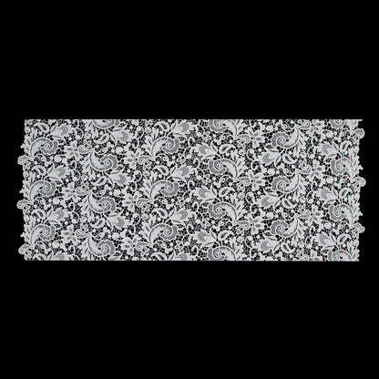 Ecru Floral Cotton Guipure Lace Folded
