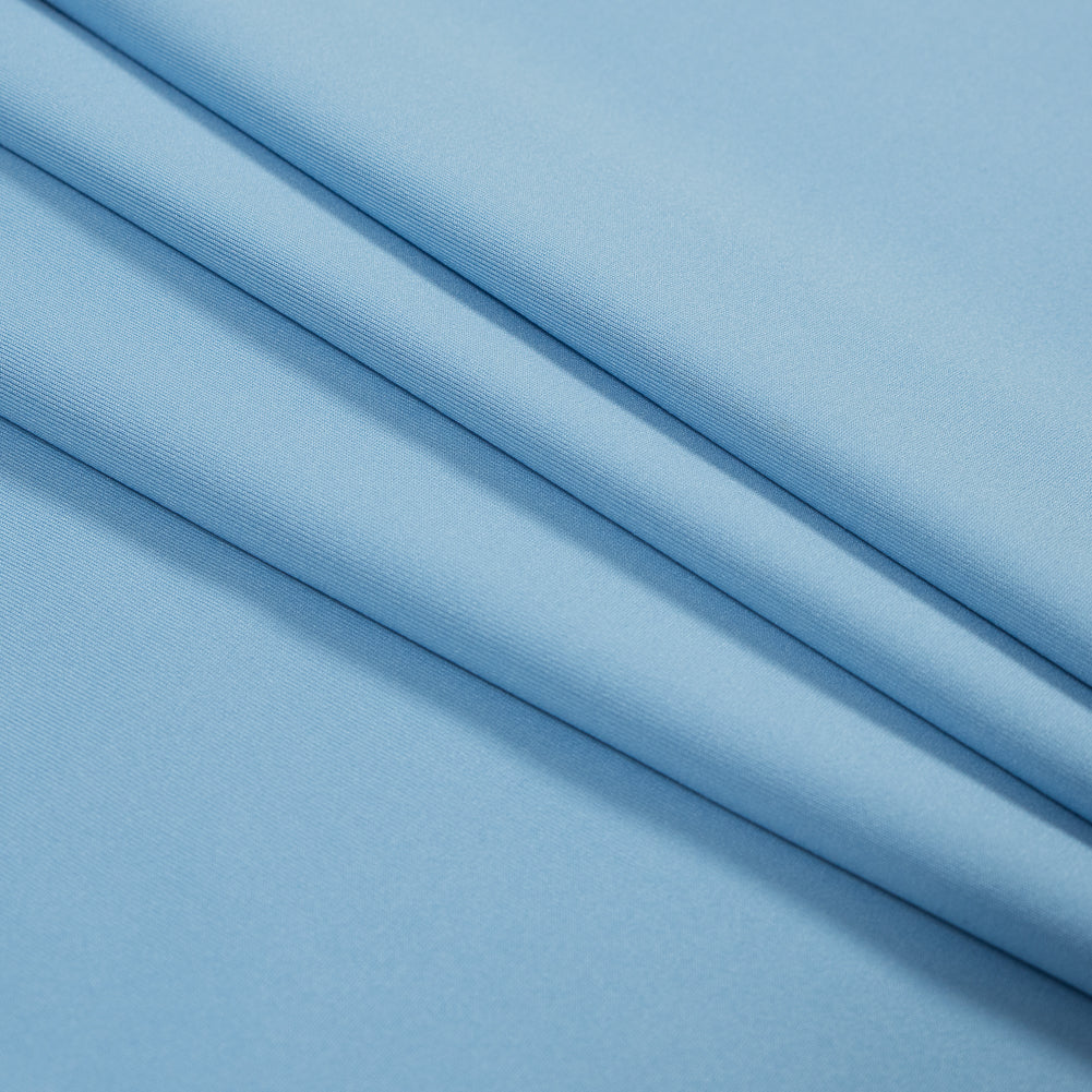 Light Blue Antibacterial and Wicking Polyester Jersey Detail