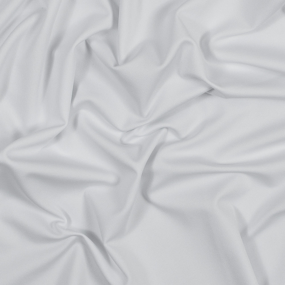 White Antibacterial and Wicking Polyester Jersey