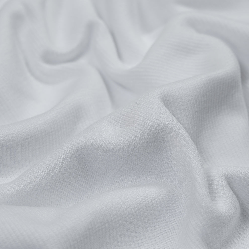 Tubular Bamboo Rib Knit - White Full