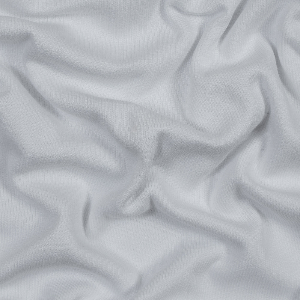 Tubular Bamboo Rib Knit - White