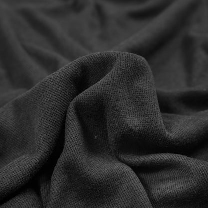 Tubular Bamboo Rib Knit - Black Full