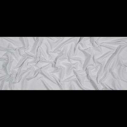 Bamboo and Cotton Stretch Knit Fleece - White - Jessamyn Collection Folded