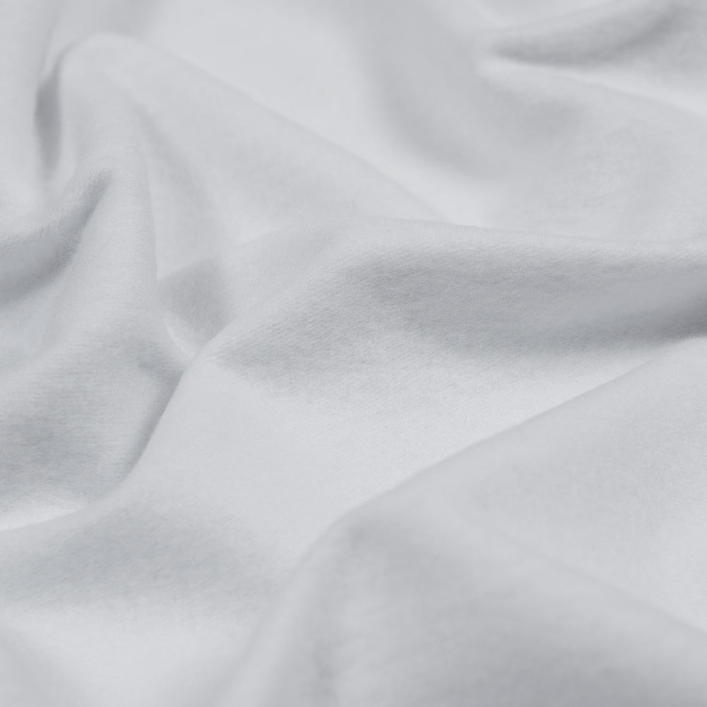 Bamboo and Cotton Stretch Knit Fleece - White - Jessamyn Collection Full