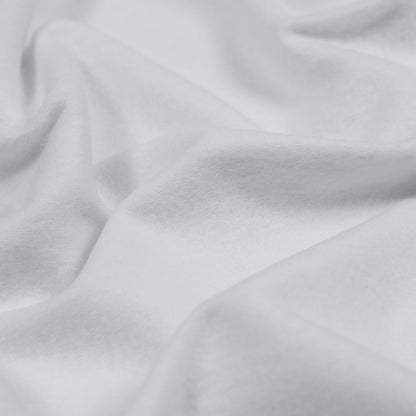 Bamboo and Cotton Stretch Knit Fleece - White - Jessamyn Collection Full