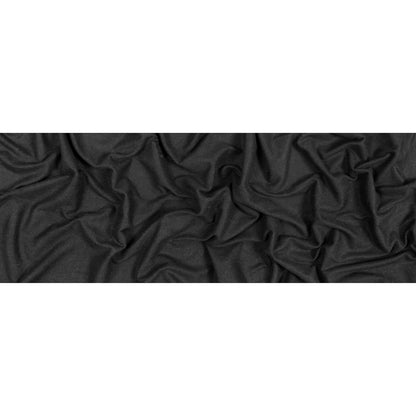 Bamboo and Cotton Stretch Knit Fleece - Black - Jessamyn Collection Folded