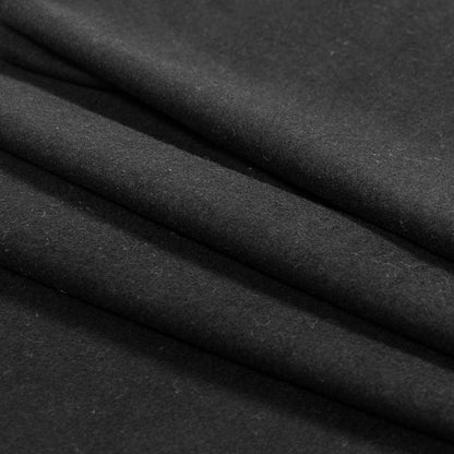 Bamboo and Cotton Stretch Knit Fleece - Black - Jessamyn Collection Detail