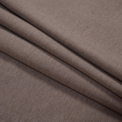 Bamboo and Cotton Stretch Knit Fleece - Heathered Chocolate - Jessamyn Collection Detail