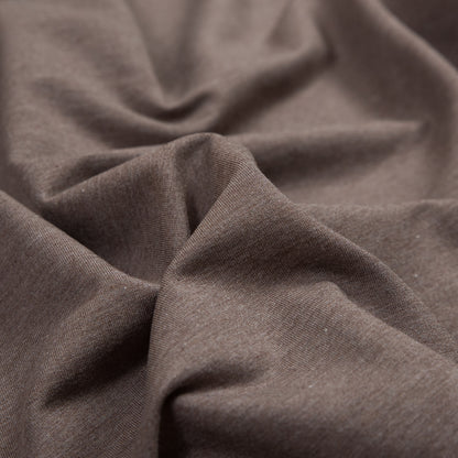 Bamboo and Cotton Stretch Knit Fleece - Heathered Chocolate - Jessamyn Collection Full