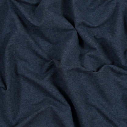 Bamboo and Cotton Stretch Knit Fleece - Heather Lake Blue - Jessamyn Collection