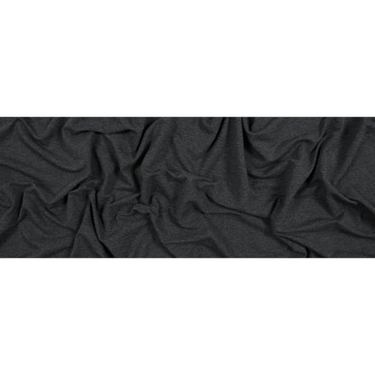 Bamboo Stretch French Terry - Charcoal - Emei Collection Folded