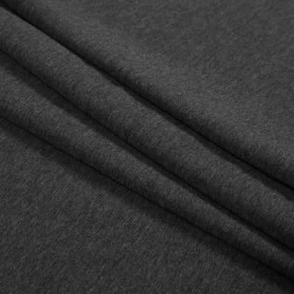 Bamboo Stretch French Terry - Charcoal - Emei Collection Detail