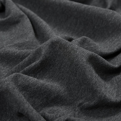 Bamboo Stretch French Terry - Charcoal - Emei Collection Full