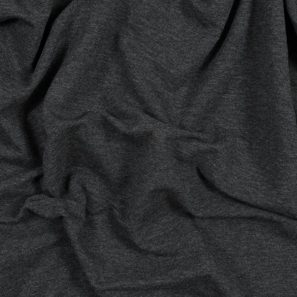 Bamboo Stretch French Terry - Charcoal - Emei Collection
