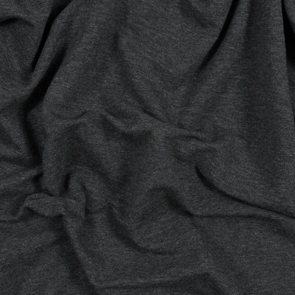 Bamboo Stretch French Terry - Charcoal - Emei Collection