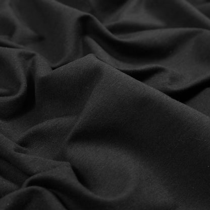 Bamboo Stretch French Terry - Black - Emei Collection