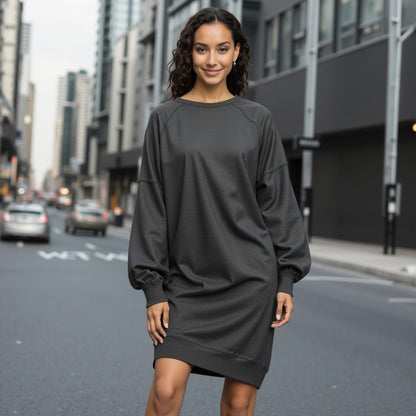 Bamboo Stretch French Terry - Black - Emei Collection