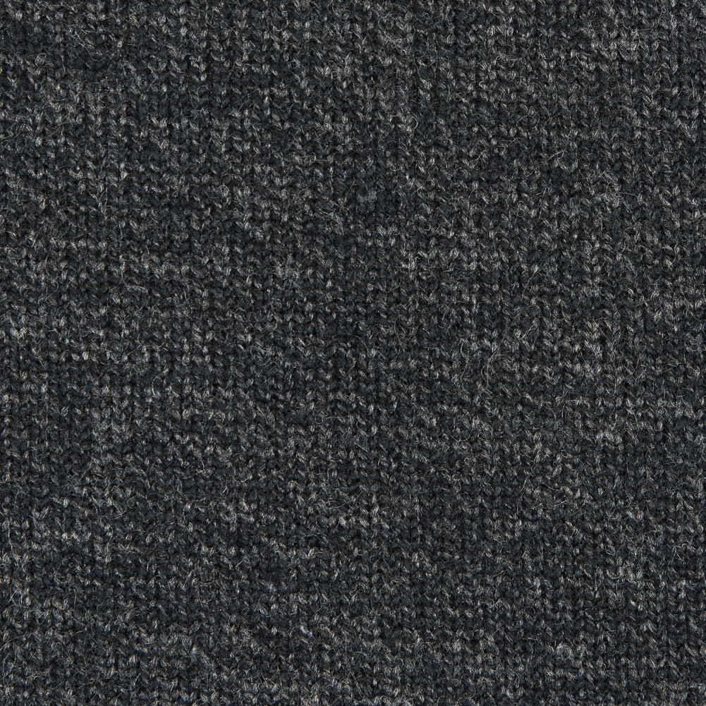 Dark Charcoal Performance Wool Knit with a Black Fleece Backing Full
