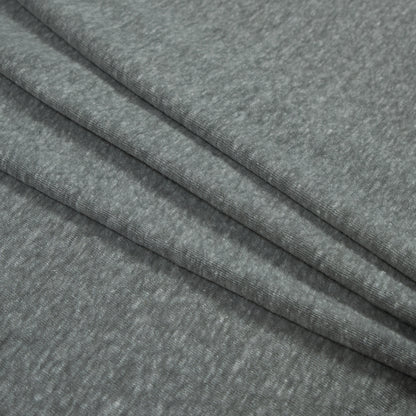 Heather Ash Linen and Polyester Knit Folded