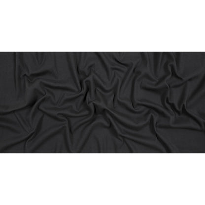 Black Cotton Rib Knit Full