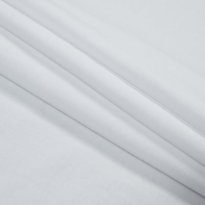 Cotton and Polyester Brushed Fleece - White Detail