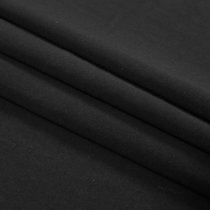 Cotton and Polyester Brushed Fleece - Black Detail