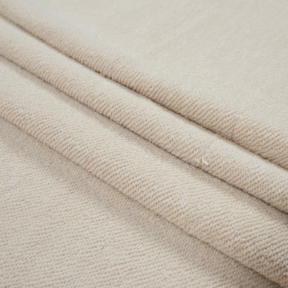 Thick Cotton French Terry - Oatmeal Detail
