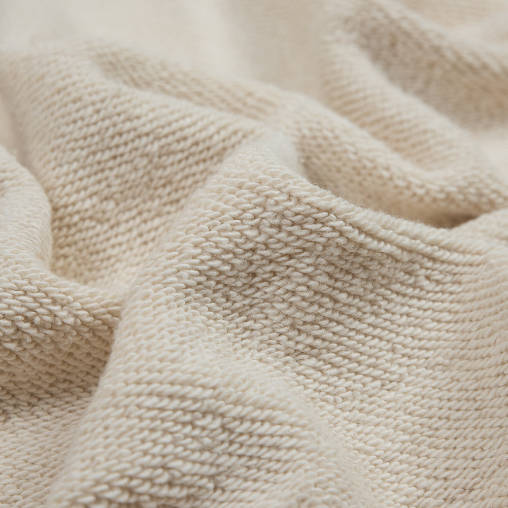 Thick Cotton French Terry - Oatmeal Full