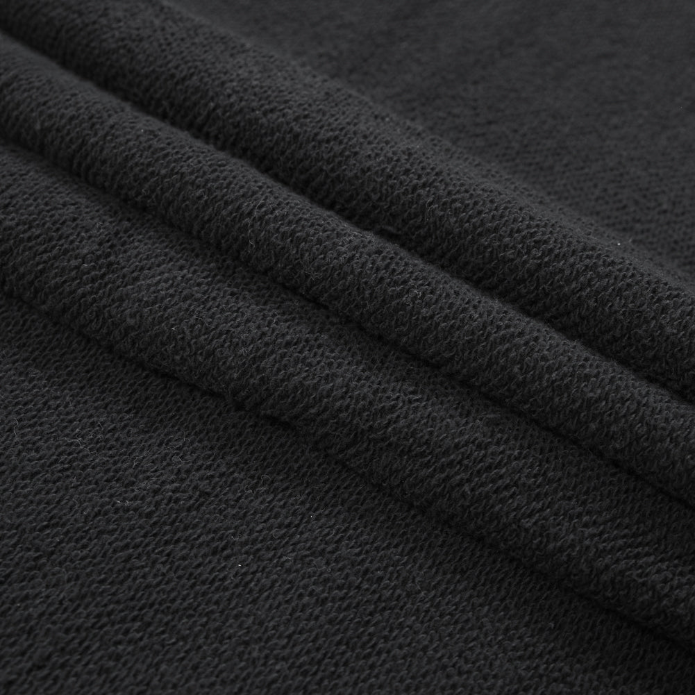 Thick Cotton French Terry - Black Detail