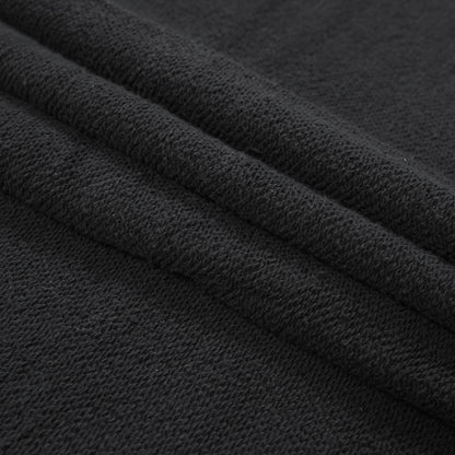 Thick Cotton French Terry - Black Detail