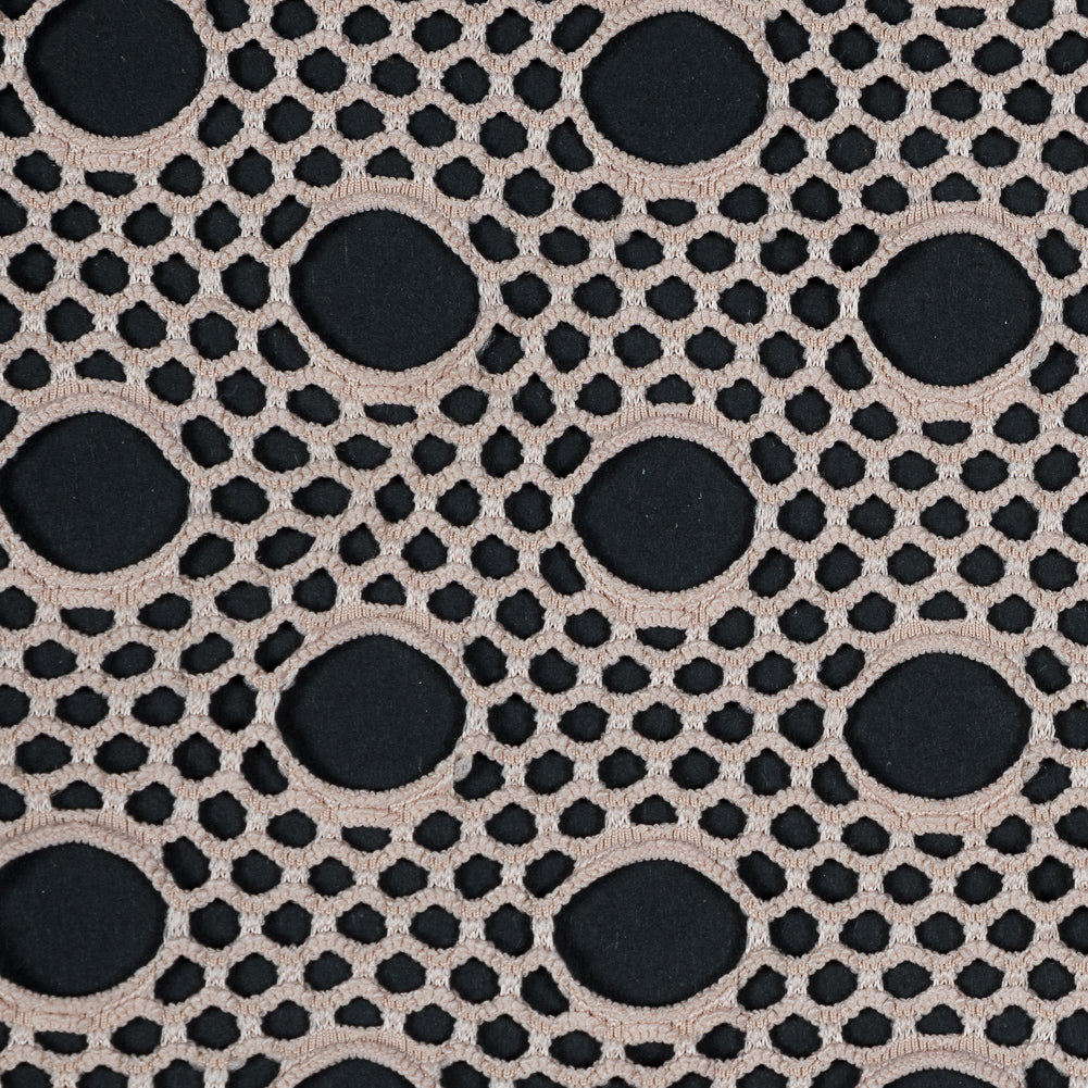 Italian Nude Geometric Novelty Netting Detail