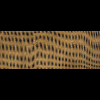 Italian Brown Square Perforated Faux Suede Folded