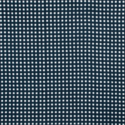 Italian Blue Square Perforated Faux Suede