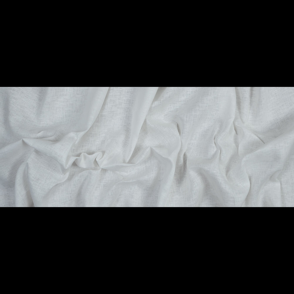 Italian White Crisp Linen Woven Full