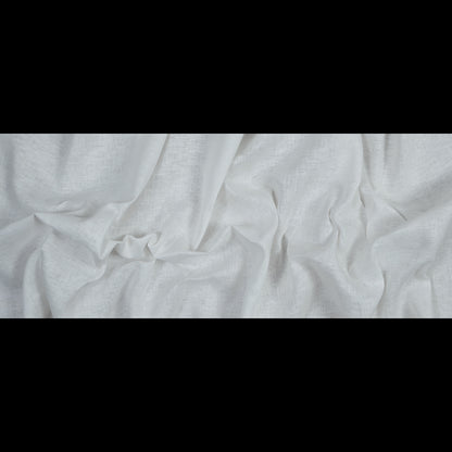 Italian White Crisp Linen Woven Full
