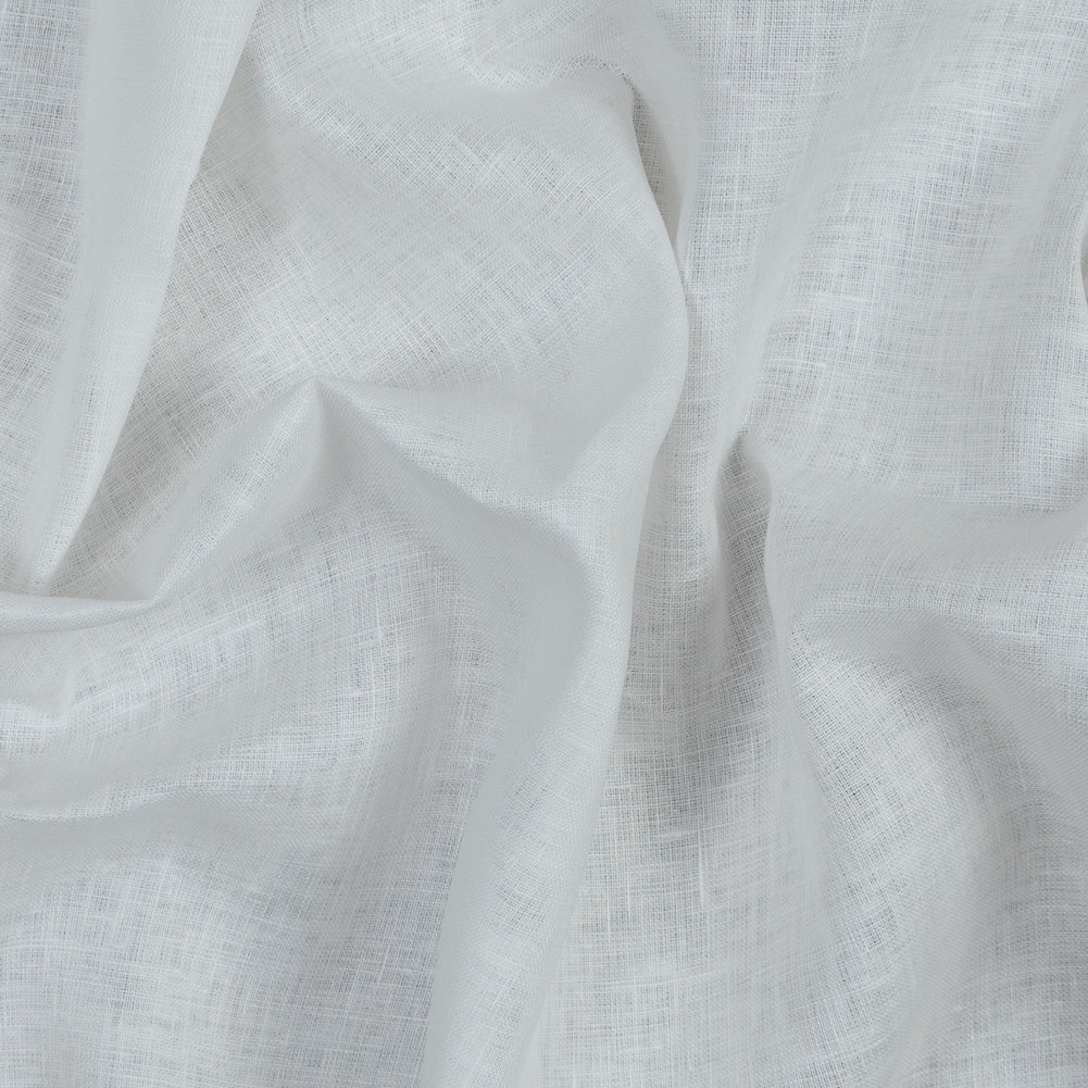 Italian White Crisp Linen Woven