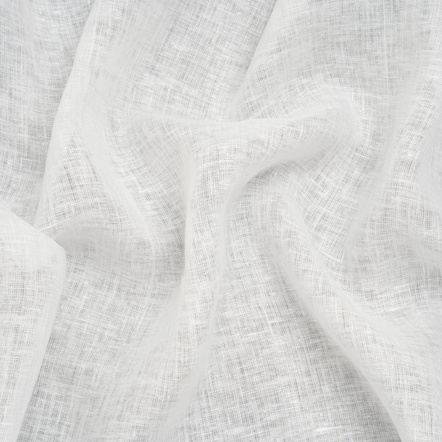 Italian White Crisp Linen Woven