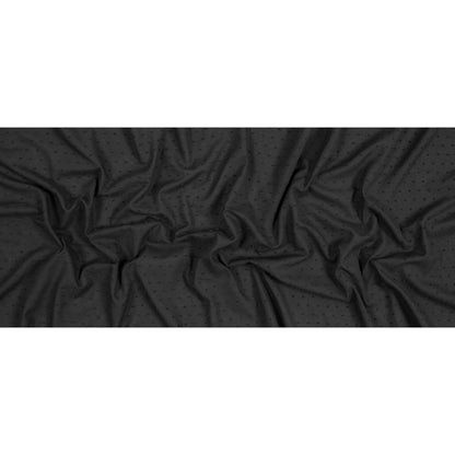 Italian Black Cotton Swiss Dot Folded