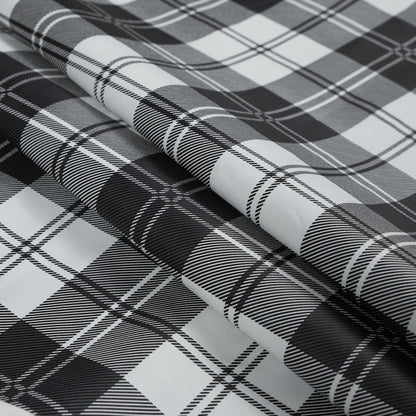 Edun Medium Plaid Stretch Lamb Leather Folded