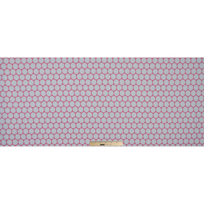 Italian Pink Polka Dotted Cotton Jacquard Full