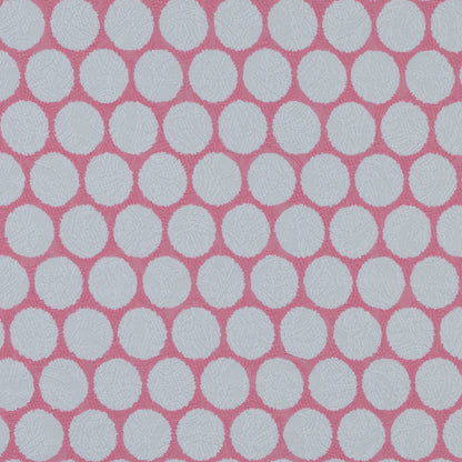 Italian Pink Polka Dotted Cotton Jacquard