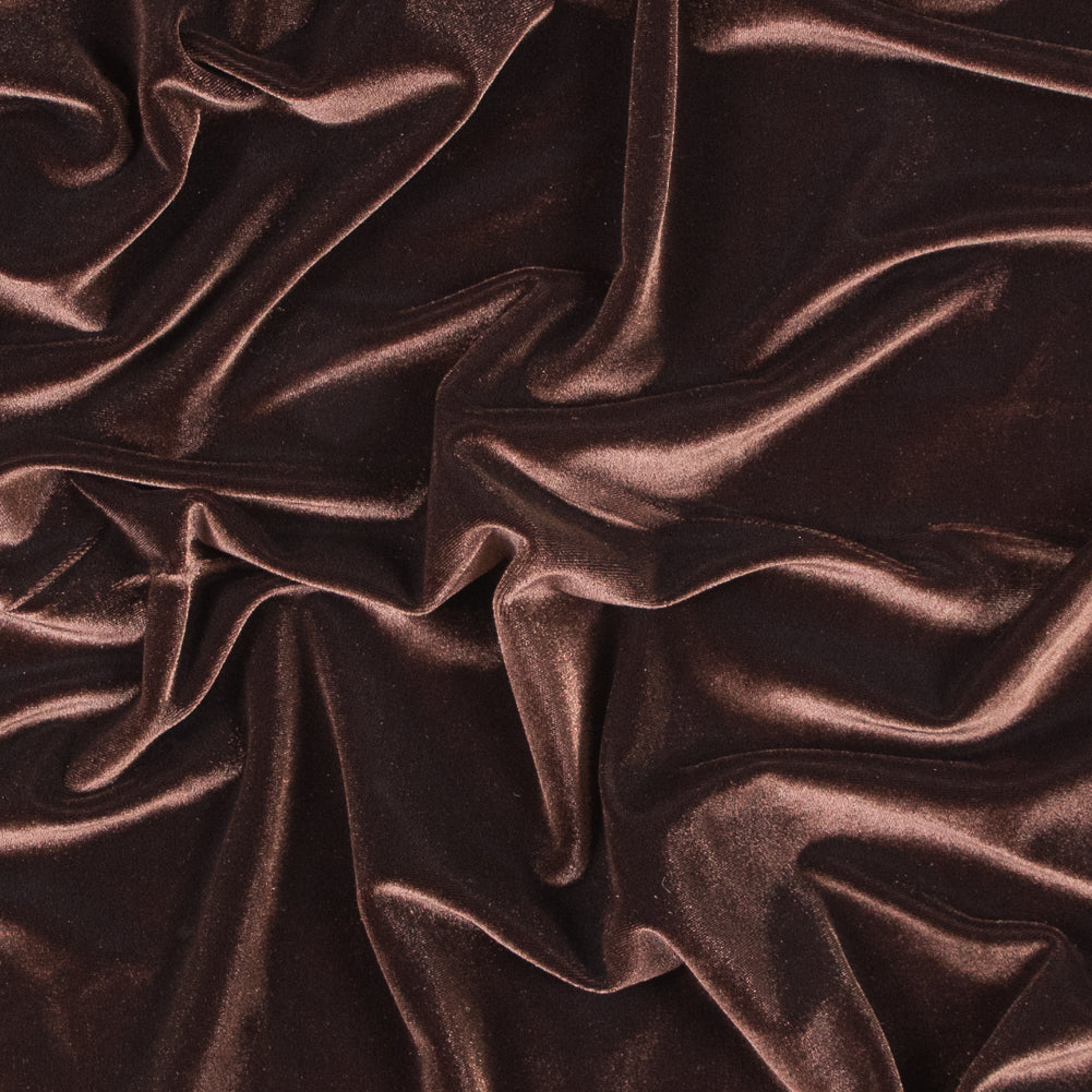 Stretch Velour - Chocolate - Persica Collection
