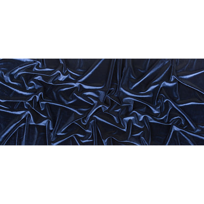 Stretch Velour - Navy - Persica Collection Folded