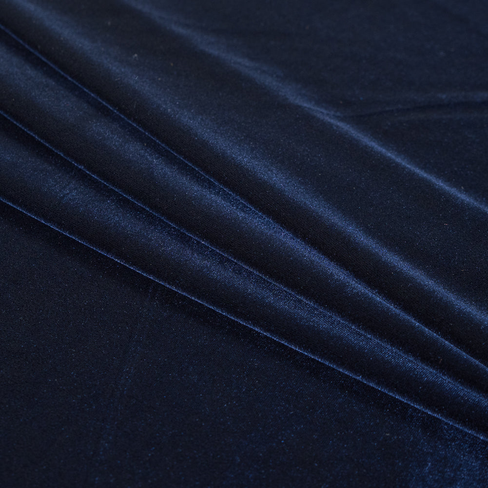 Stretch Velour - Navy - Persica Collection Detail