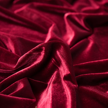 Stretch Velour - Sultan Red - Persica Collection Full