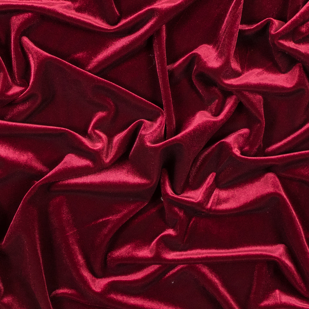 Stretch Velour - Sultan Red - Persica Collection
